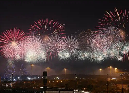 松滋市焰火晚会